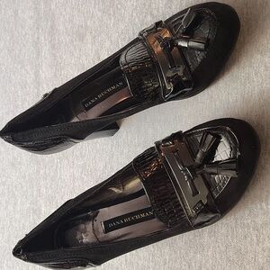 DANA BUCHMAN WOMENS VINTAGE BLACK HEELS 👠👠👠